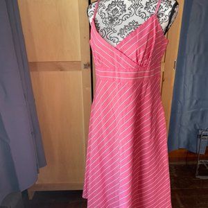 J. Crew Pink Striped Summer Dress Size 12